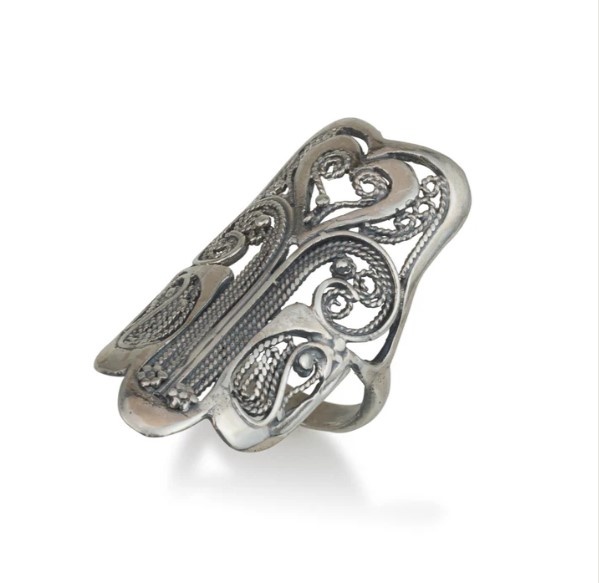 טבעת חמסה - כסף