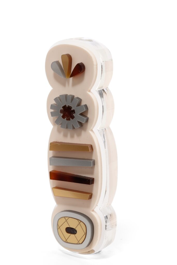 מזוזה מעוצבת - סמלים - לבן