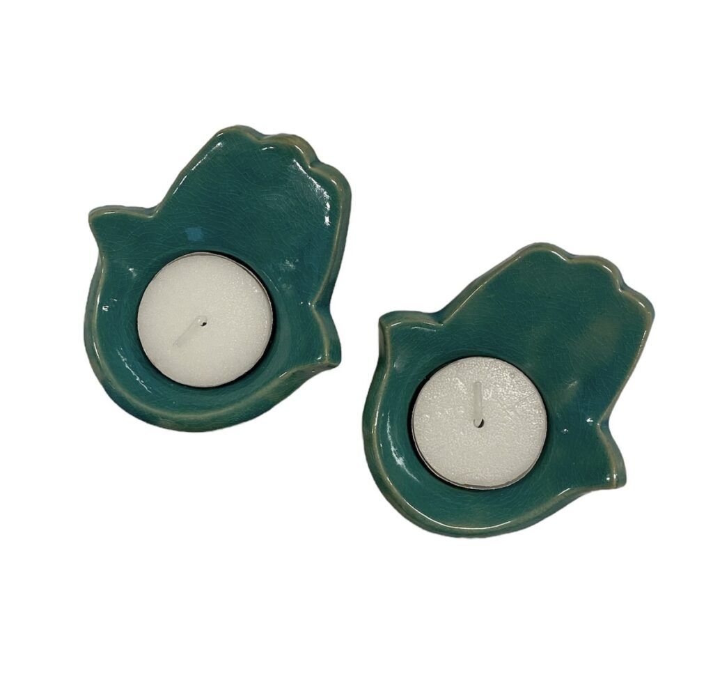 פמוטים חמסה - טורקיז